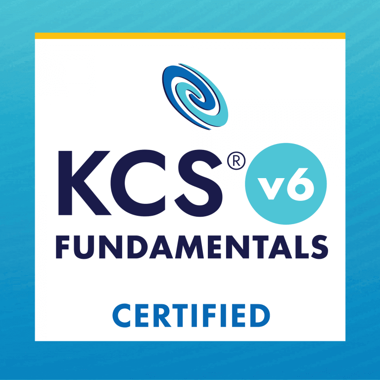 CSI Badge KCS Fundamentals Certified