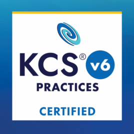 KCS v6 Practices Certification exam badge